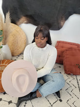 Load image into Gallery viewer, Light Blush Fedora Hat