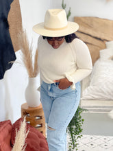 Load image into Gallery viewer, Ivory Fedora Hat