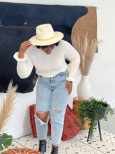 Load image into Gallery viewer, Ivory Fedora Hat
