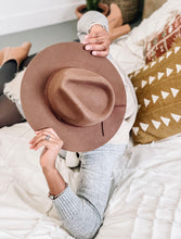 Load image into Gallery viewer, Chocolate Brown Fedora Hat