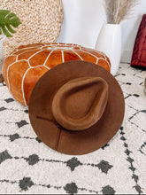 Load image into Gallery viewer, Chocolate Brown Fedora Hat