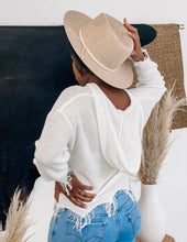 Load image into Gallery viewer, Oatmeal Upturned Brim Fedora Hat