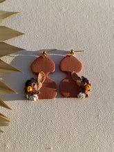 Load image into Gallery viewer, SignedBS - Floral Aged-Terracotta Vase