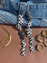 Load image into Gallery viewer, SignedBS- Checkered Dangles