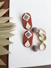 Load image into Gallery viewer, SignedBS- 2 way Terracotta Statement Bead Studs
